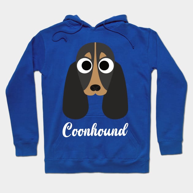 Coonhound - Black and Tan Coonhound Hoodie by DoggyStyles